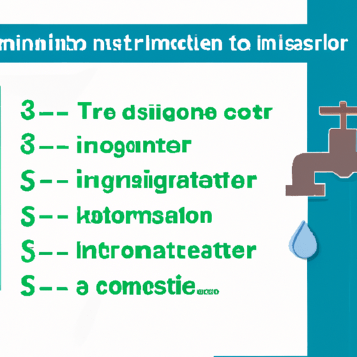 5. An infographic showing tips to reduce costs in irrigation